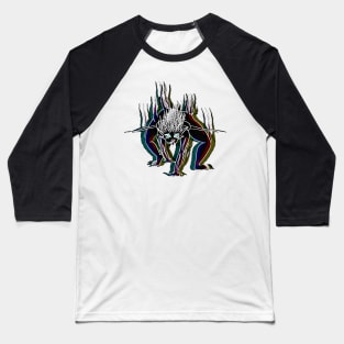 BLACK ICE CREEPIN - GLITCH Baseball T-Shirt